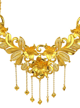 仿三金首饰女结婚道具