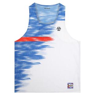 Sanken新款男士潮流运动训练速干修身专业马拉松长跑贴合无缝背心