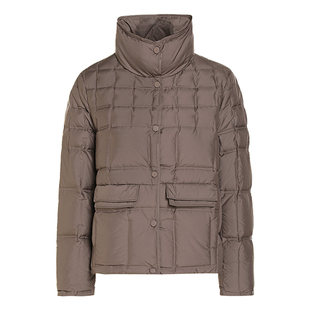 JESSIE量感高领羽绒服女立领防风防水90鸭绒短外套2025年冬季新款