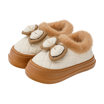 2025新款秋冬月子鞋厚底包跟