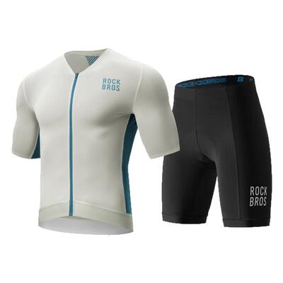 洛克兄弟透气速干骑行短袖