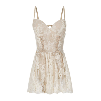 OMOM新品仙女范连体裙式泳衣女