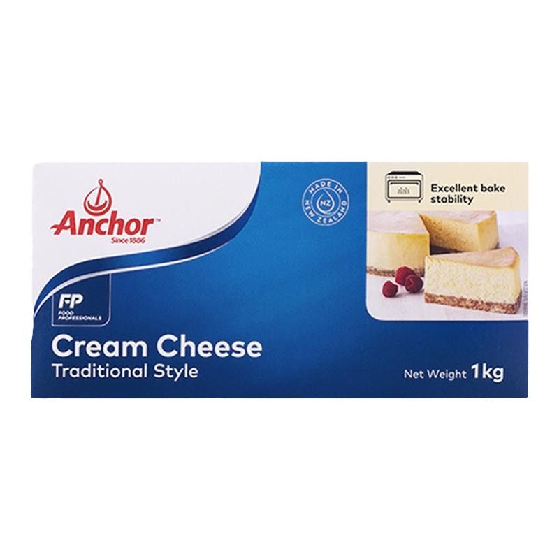 安佳奶油奶酪250g原装进口乳酪家用干酪芝士蛋糕面包商用烘焙原料