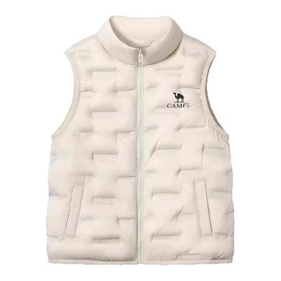 小骆驼儿童羽绒马甲2025冬季新款舒适保暖轻薄外套男女童羽绒背心
