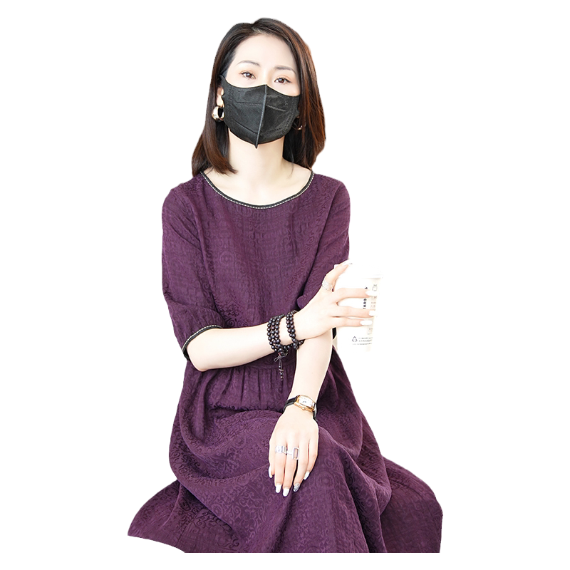 迪芬璐嘉气质复古真丝香云纱