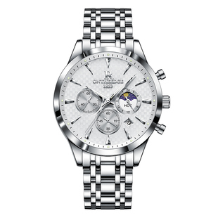 手表机械表男款学生党高颜值多功能男士腕表日月星辰潮流防水石英