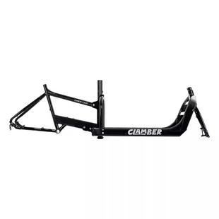 clamber出欧洲人力cargo bike车架货运载人载货合金自行车车架