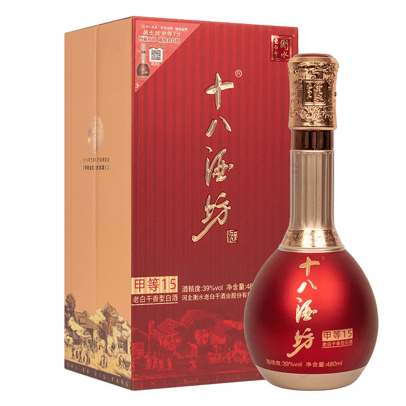 十八酒坊39度甲等15480mL一瓶装