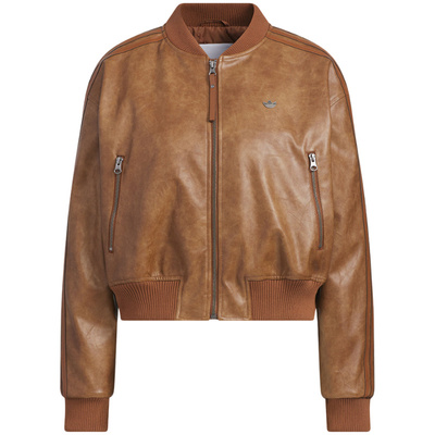 【自营】阿迪达斯女三叶草短款保暖夹克外套PU JACKET棉服 KC2655