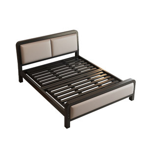 铁艺床双人床现代简约单人床加厚加固铁架床宿舍出租屋架子床铁床