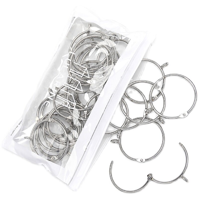 开口窗帘环活口罗马圈配夹子窗饰挂钩浴帘挂环活动雨棚背景布挂扣