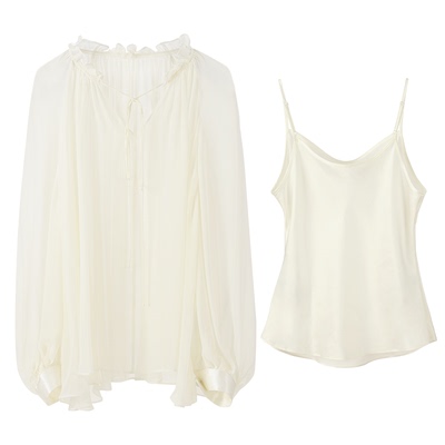 NancyCavally法式朦胧感衬衫套装