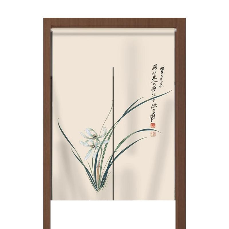 送赠品丨中式门帘隔断帘免打孔