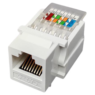 三泽六类免打网络模块 CAT6免打RJ45连接网线面板墙插 接极细网线