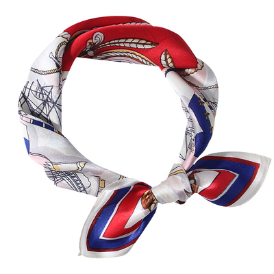 100%桑蚕丝丝巾系脖高级感