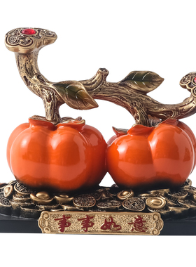 越桐越沛环保树脂新中式柿柿如意