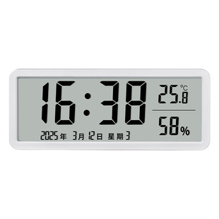 磁吸冰箱电子钟数字时钟表摆台式时间显示日期温湿度挂墙厨房电池