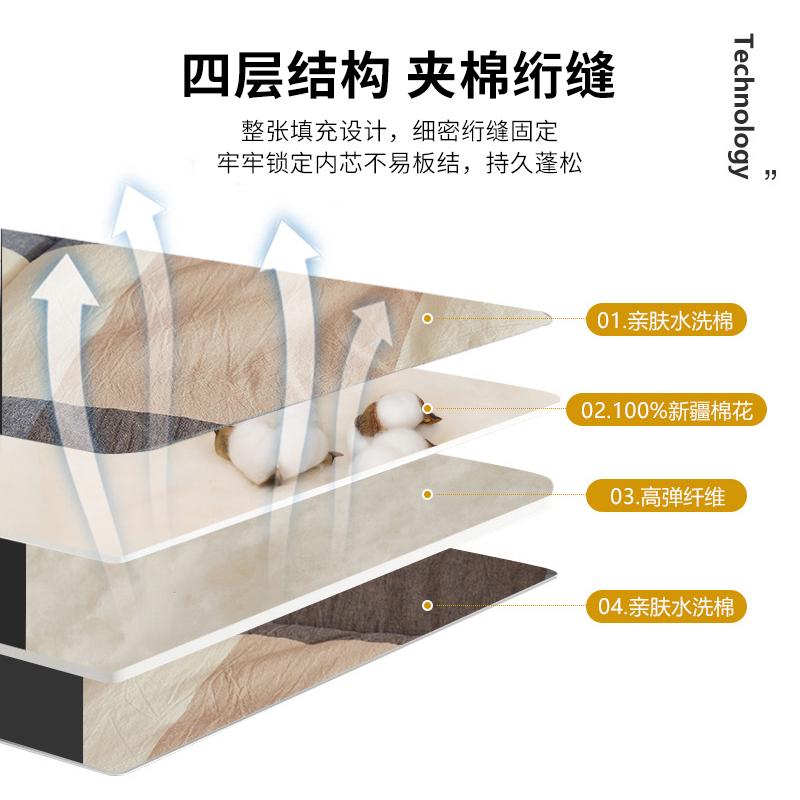 床垫软垫大学生宿舍单人90X190cm上下铺0.9m床褥子垫被棉花1.2米1