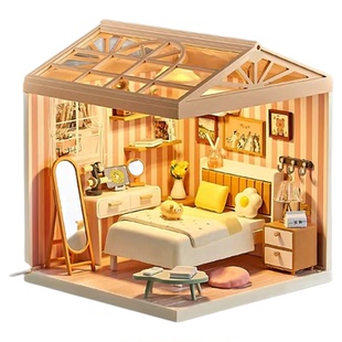 正版雅思妮 小城日记 微缩场景益智积木 diy模型小屋儿童礼物摆件