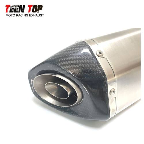 470mm钛合金天蝎大六角排气管尾段Ninja400/Z900/R1/R6排气消声器