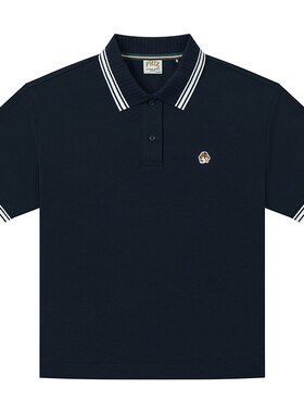 【夏季甄选】Hazzys哈吉斯短袖POLO衫女休闲下摆抽绳上衣通勤T恤