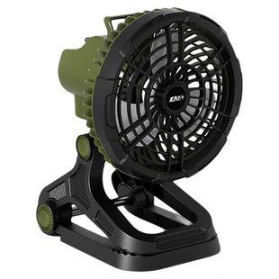途步者户外露营风扇摇头驱蚊照明可夹充电超长续航野营钓鱼风扇灯