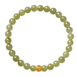 宫里上新和田玉手串女款高级感天然玉石手链新中式手饰生日礼物