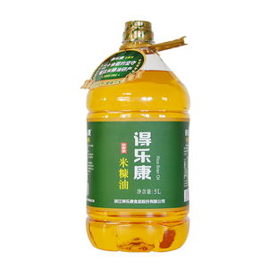 得乐康米糠油谷黄金5升谷维素稻米油家用炒菜烹饪大桶食用油