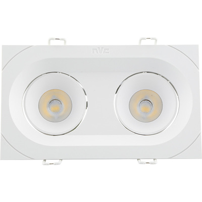 雷士cob光源led格栅射灯单头双头