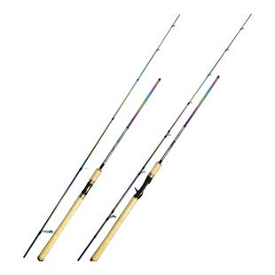 东宣沙湖啦彩虹路亚竿超轻碳素交叉直柄枪柄远投翘嘴竿超轻远投