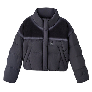 2025新款黑色短款羽绒服女立领宽松加厚保暖外套冬季面包服小个子