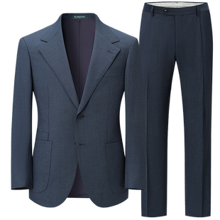 柏品意大利进口CERRUTI1881面料肌理纹西服套装男秋商务休闲西装