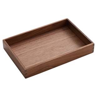 实木玄关桌面杂物茶几办公室钥匙收纳盒首饰化妆品文具整理盒托盘