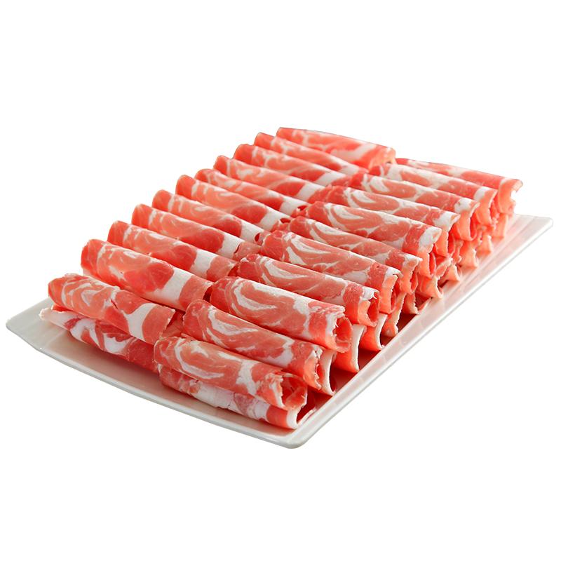 額爾敦羔羊羊肉片內(nèi)蒙羊肉內(nèi)蒙古肥羊卷清真涮火鍋食材涮羊肉卷