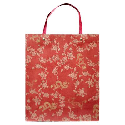 复古茶袋牛卡纸礼品袋打钉手提袋