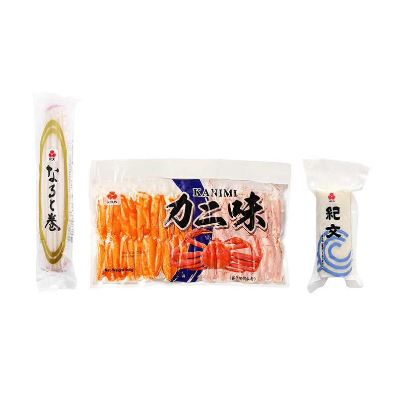 日本进口纪文蟹香鱼柳500g组合