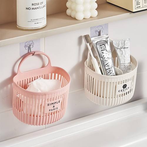 新品 厨房葱姜蒜收纳筐小挂篮置物架浴室吊篮卫生间床边壁挂式收