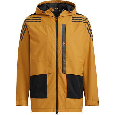 Adidas/阿迪达斯官方正品2022春季男子运动训练保暖外套 HE7403