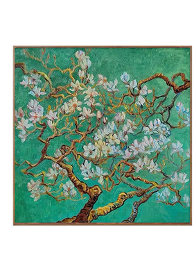 BT|《杏花》中古手绘客厅绘油画