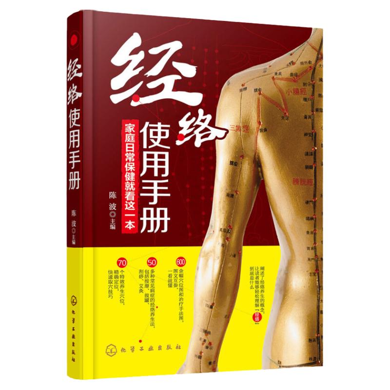 包邮正版经络使用手册 陈波 化学工业出版社 医学 中医 图解人体经络使用手册 穴位应用系列 中医养生人体经络书籍