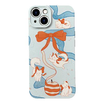【跳个舞吧~】蝴蝶结猫咪手机壳