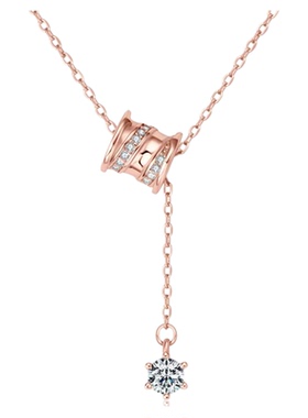 官方Venshe  小蛮腰项链女款925纯银轻奢小众高级感锁骨链送女友