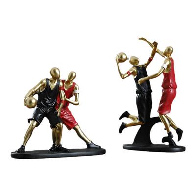 简约篮球书房轻奢高档摆件