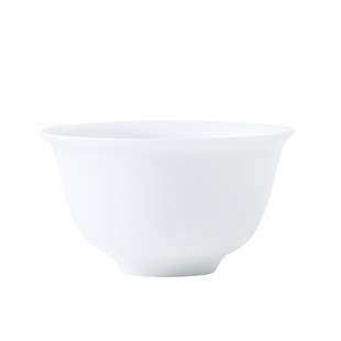 潮汕白瓷功夫茶具套装110ML单丛茶盖碗玉兰杯活动礼品定制logo