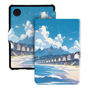 适用Kobo Clara Colour保护套Kobo Clara BW保护壳电子书阅读器软壳6英寸休眠唤醒翻盖功能防摔风景插画风
