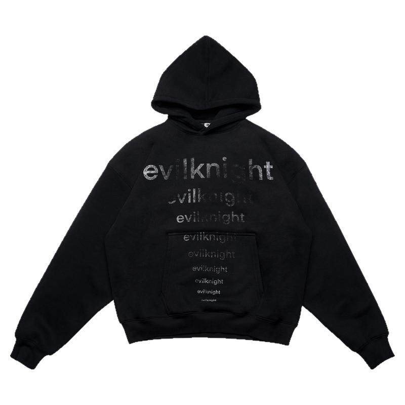 EK 秋冬四色基础logo做旧斑驳印花连帽套头加绒百搭宽松情侣卫衣