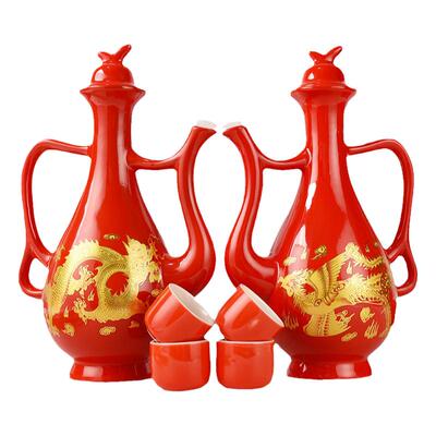 瓷瓶清香型白酒送酒杯