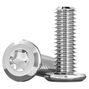 304不锈钢大平头倒边内六角梅花螺丝圆头斜边防盗螺丝钉MM4M5M6M8