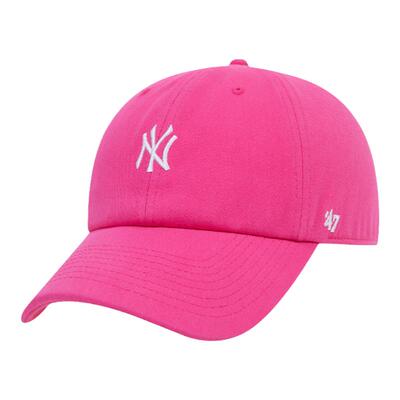 47brand玫粉色小标ny棒球帽子la