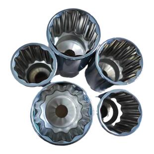 大飞加长8CM梅花套筒12角套头单只套装8-32全套盒装花角扳手2427